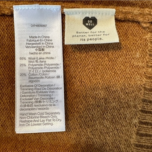 NWT MADEWELL WOOL BLEND FLOWER EMBROIDERED SWEATER TANK SIZE XL - Picture 10 of 10